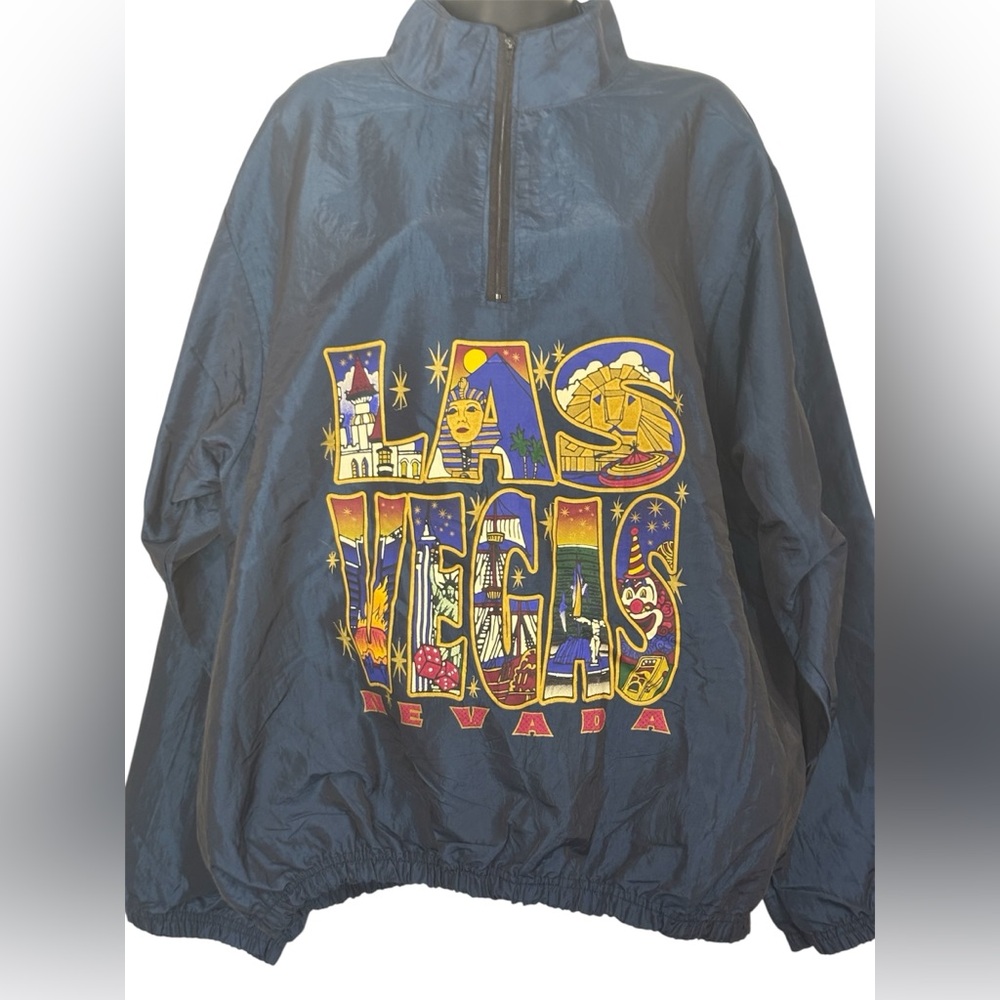 Vintage Wise Guy Las Vegas Nevada Pullover Jacket